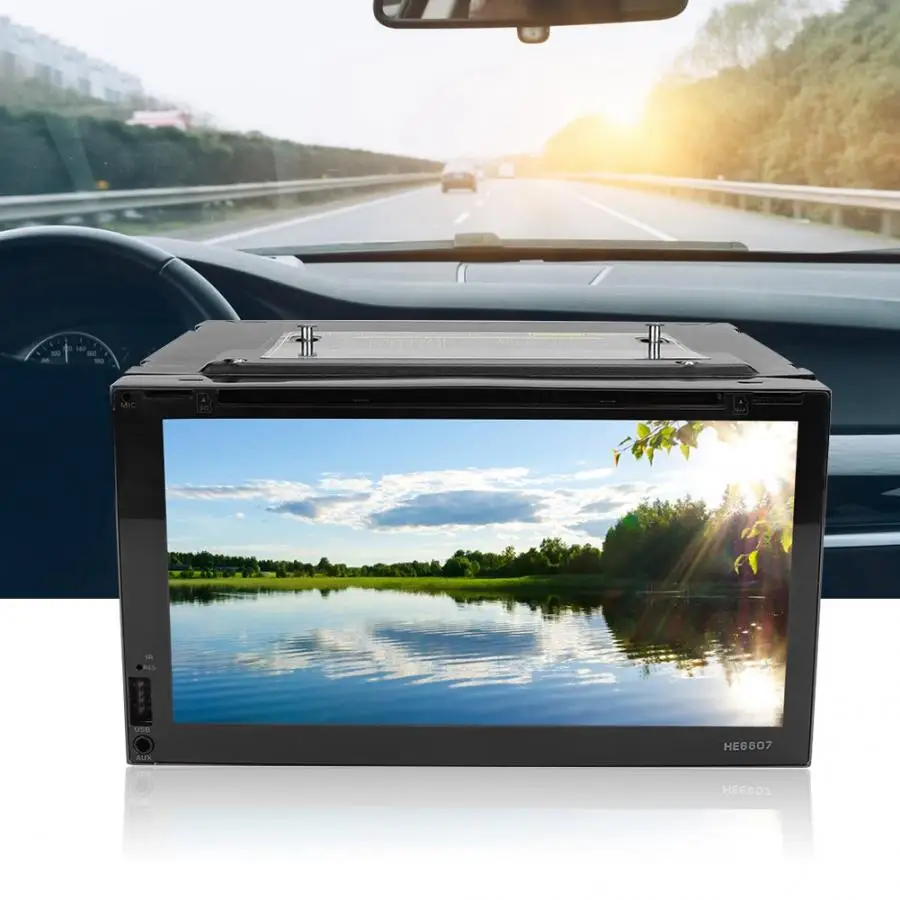 Perfect radio car 6.95 Inch Large-Screen 1080P Wifi Car Bluetooth GPS DVD Navigator Radio Player for Android 6.0 oto teypleri 3