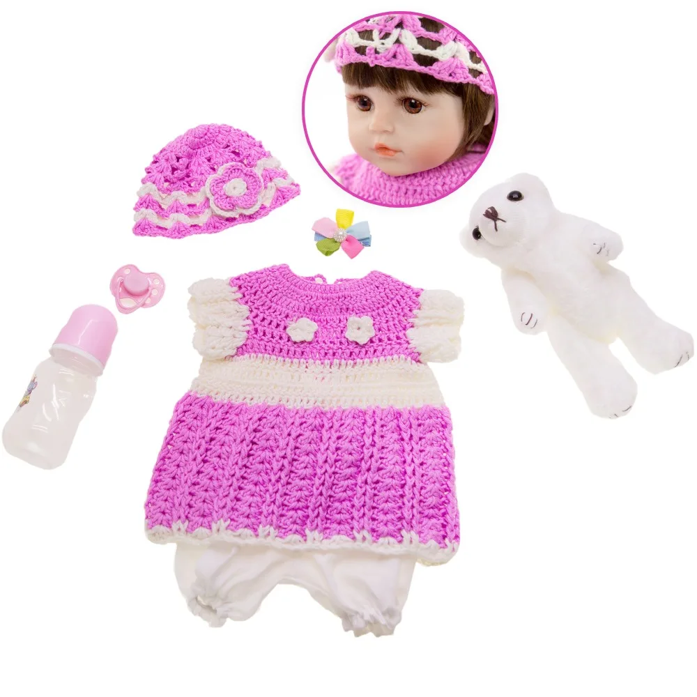 Дизайн Reborn Baby Doll 1" 48 см прекрасная мягкая виниловая ткань для тела Boneca Reborn Doll игрушка Реалистичная детская игрушка перед сном Playmate подарок