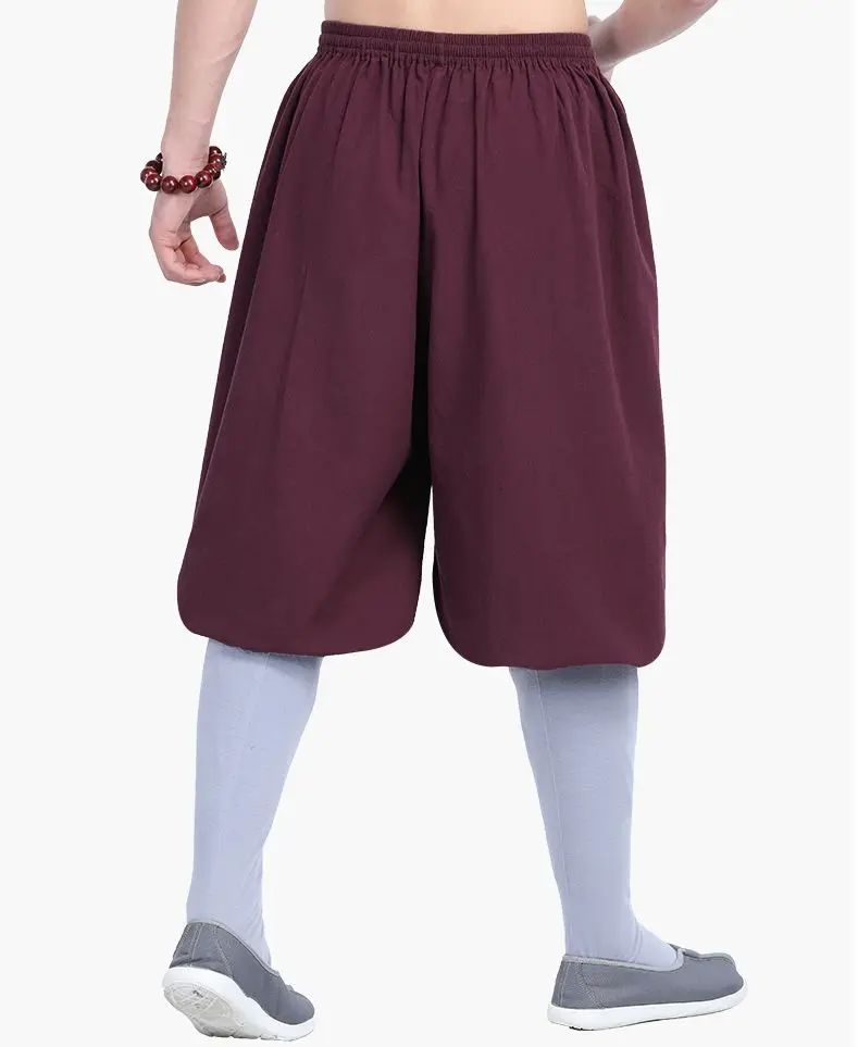 Unisex 5color Cotton Spring&Autumn shaolin monk kung fu pants buddhist zen lay meditation buddha trousers