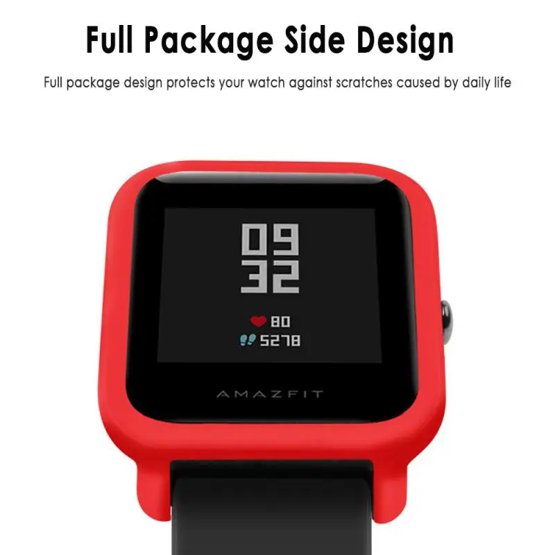 Для Amazfit Bip Чехлы умные часы протектор для Xiaomi Mi Huami Чехлы PC оболочка легкие красочные битовые часы