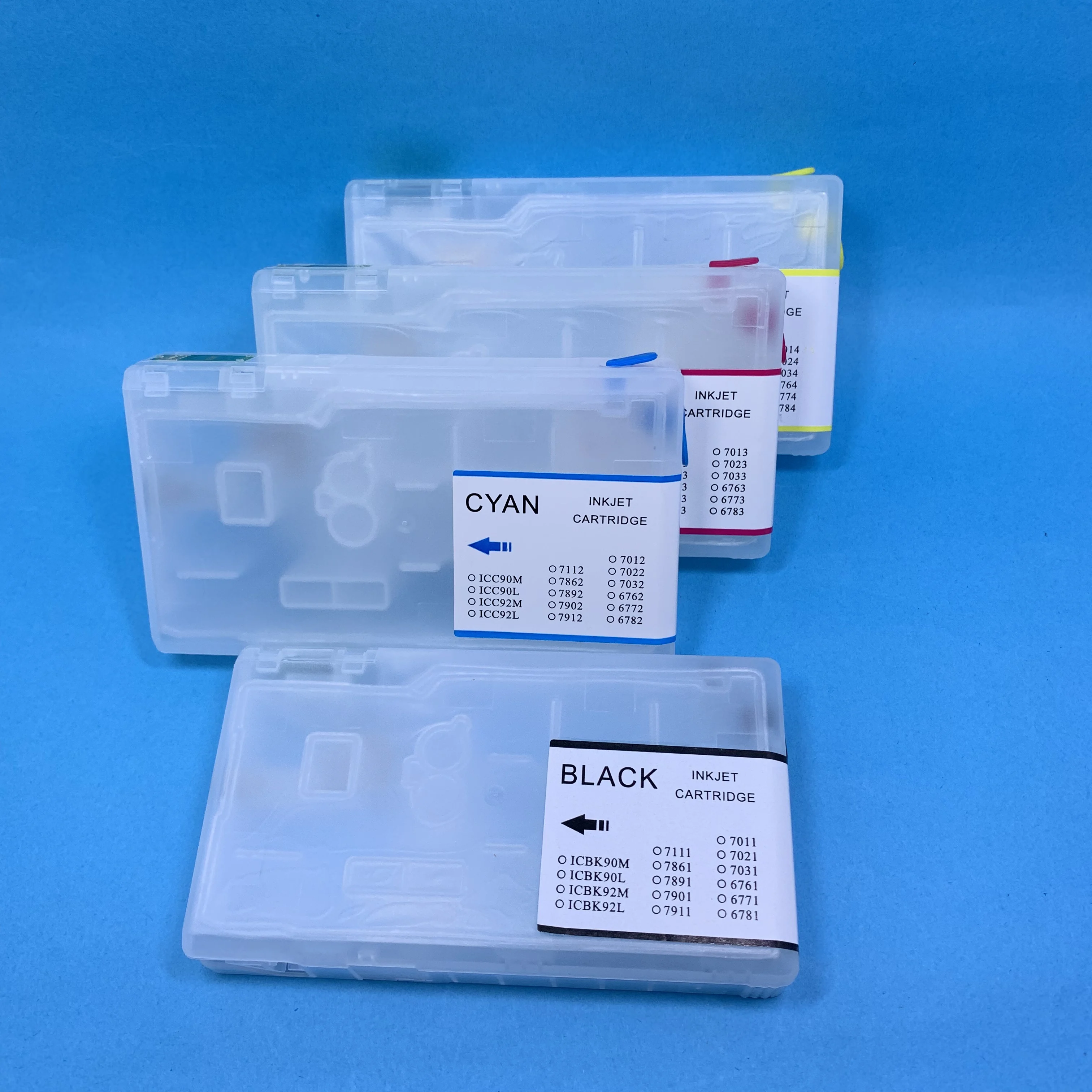 

YOTAT ICBK90 ICBK90M ICC90M ICM90M ICY90M / ICBK90L ICC90L ICM90L ICY90L Refillable Ink Cartridge for Epson PX-B700/PX-B750F