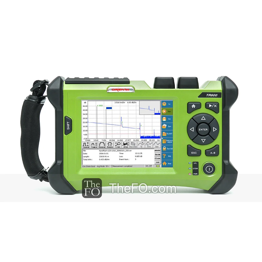 Orientek TR600 OTDR : SM MM 1490 PON 1625 can pass splitters Active волоконно оптический рефлектометр tester