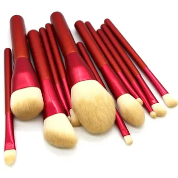 

12 Pieces Of Chinese Red Small Grape Makeup Brush Set Multi-Functional Beauty Tools Full Set Of Beauty Tools Convenient