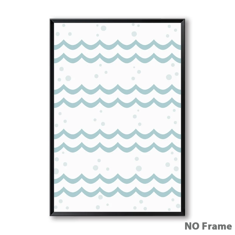 07G-Simple-Abstract-Cartoon-Ocean-Fish-English-A4-Canvas-Art-Painting-Print-Poster-Picture-Wall-Child (5)