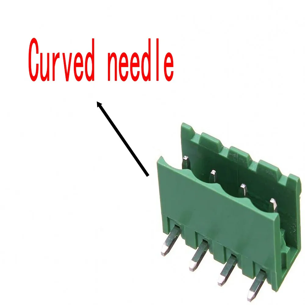 100PCS 피치 5.08mm 터미널 블록 커넥터 2EDG 5.08mm 2-12 핀 Pcb 나사 커넥터 터미널 블록 KF2EDG 소켓 PCB 나사