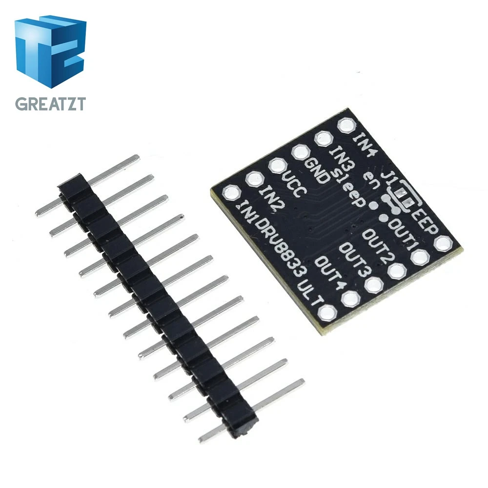 2 канальная плата модуля драйвера двигателя постоянного тока GREATZT DRV8833 1 5 А 3 10 в|dc