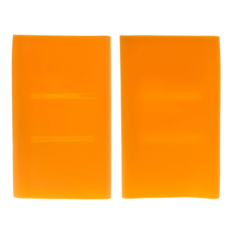Силиконовый защитный чехол 13 × 7,5 см для Xiaomi power Bank 2 10000mAh R9UA - Цвет: ORANGE
