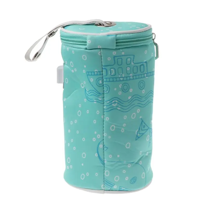 USB Baby Bottle Warmer Heater Insulated Bag Travel Cup Portable In Car Heaters Drink Warm Milk Thermostat Bag For Feed Newborn