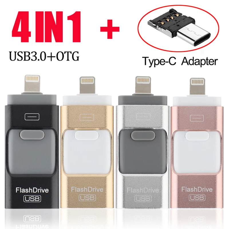 Clé USB 3.0 de 128 Go et 256 Go, stockage externe pour iPhone 4 en