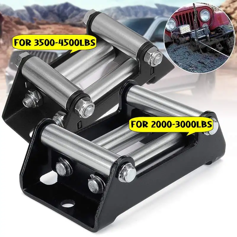 

2000-3000lbs/ 3500-4500lbs Universal Wire Rope Roller Fairlead Winch Mount Guide Cable Wire Lead Wire Winch Accessories