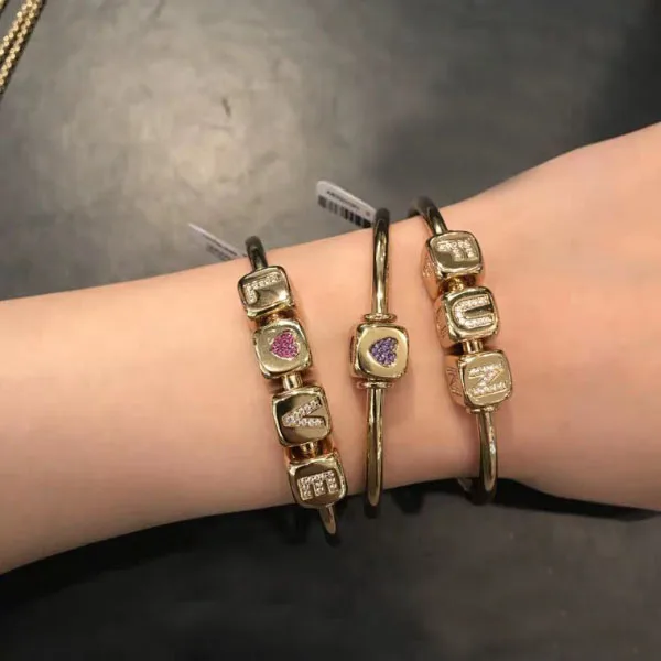 Новинка,, настраиваемый женский браслет из циркона, bijoux femme, браслет в кости, заглавные буквы, запонки, браслет золотого цвета