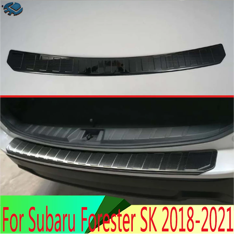 For Subaru Forester SK 2018 2021 Stainless Steel Black titanium Rear bumper  protection window sill outside trunks decorative|Interior Mouldings| -  AliExpress