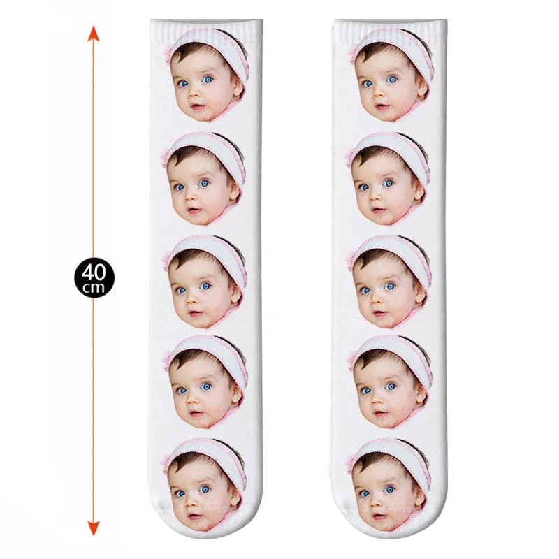 Custom Cartoon Print Your Photo Face Socks Personalized Long Socks Colorful Socks for Men Women Funny Cute Socks Gifts 21 H86f8a40cfe2243699f2d7186efd839acp