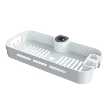 

Organizer Shampoo Bracket Accessories Holder Multifunctional Soap Rack Storage Shelf Shower Tray Adjustable Bathroom Home Drain