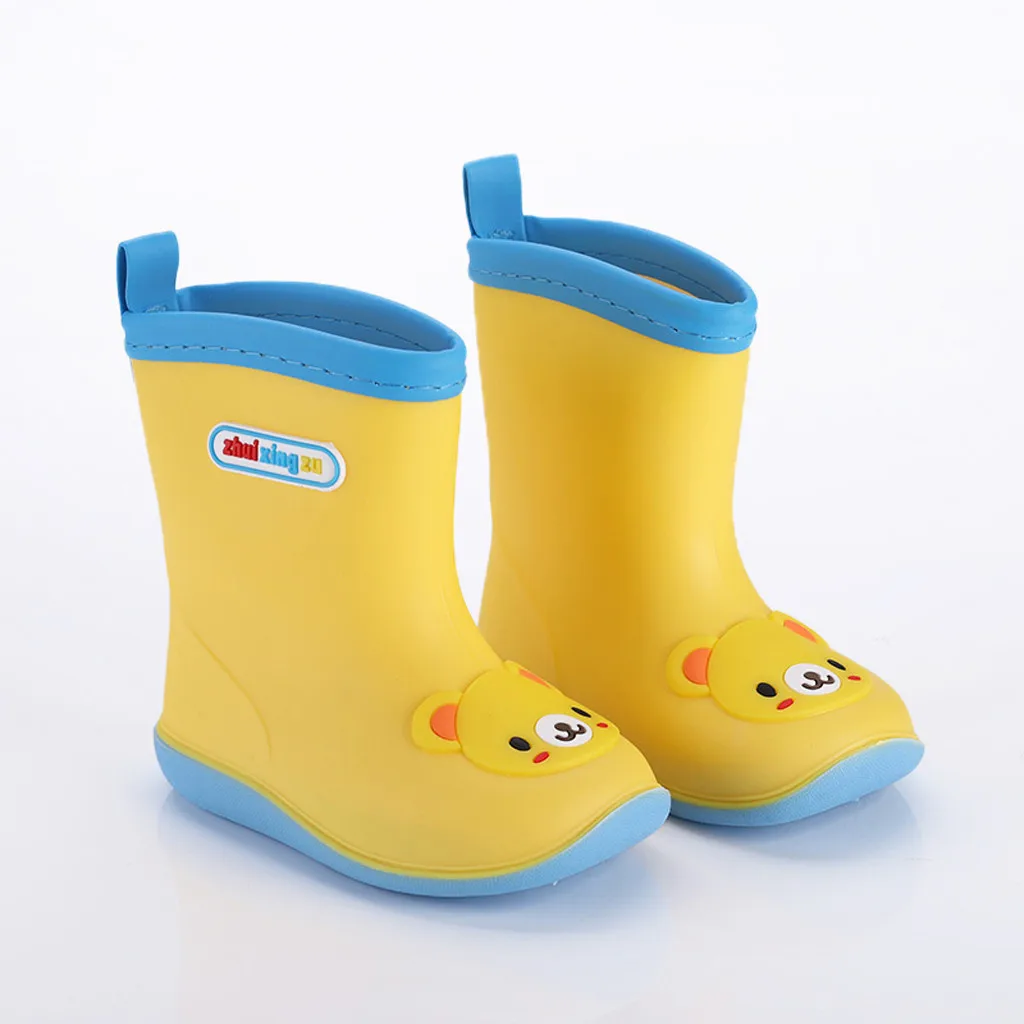 

Rainy Boots Kids for Kid Girls Boys Waterproof Toddler Infant Kids Baby Boys Girls PVC Rain Boots Waterproof Non-Slip Shoes