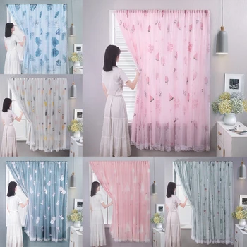 

Punch-free Velcro Blackout Curtain For Bedroom Living Room High Shading Window Curtains Lovely Cartoons Easy Install Drape Panel