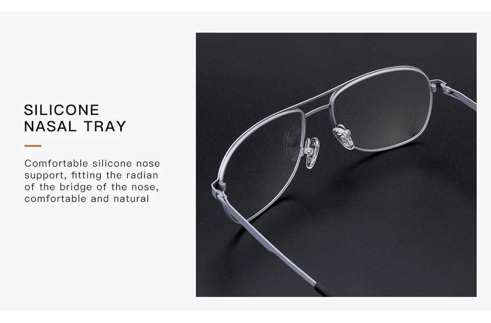 Metal Full Eyeglasses Frame Men Super Light Metal Retro Optical Glasses Frame Legs Unique Design #8046