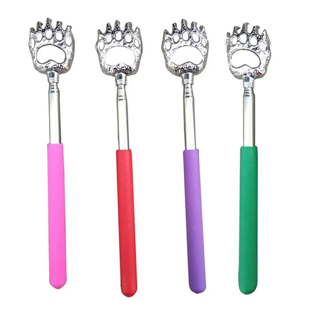 New 1pc Massage Stick Bear Claw Shape Telescopic Retractable Back