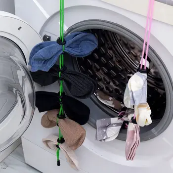 

Plastic Sock Organizer Washing Drying Storage Laundry Helper Hangers Sock Hanging Rope For Laundry Dryer Closet