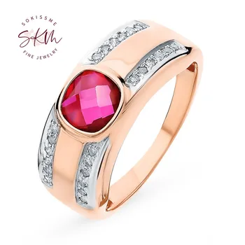 

SKM Vintage rings for women AAA rings 14k rose gold designer Engagement wedding rings designer Luxury Fine Jewelry