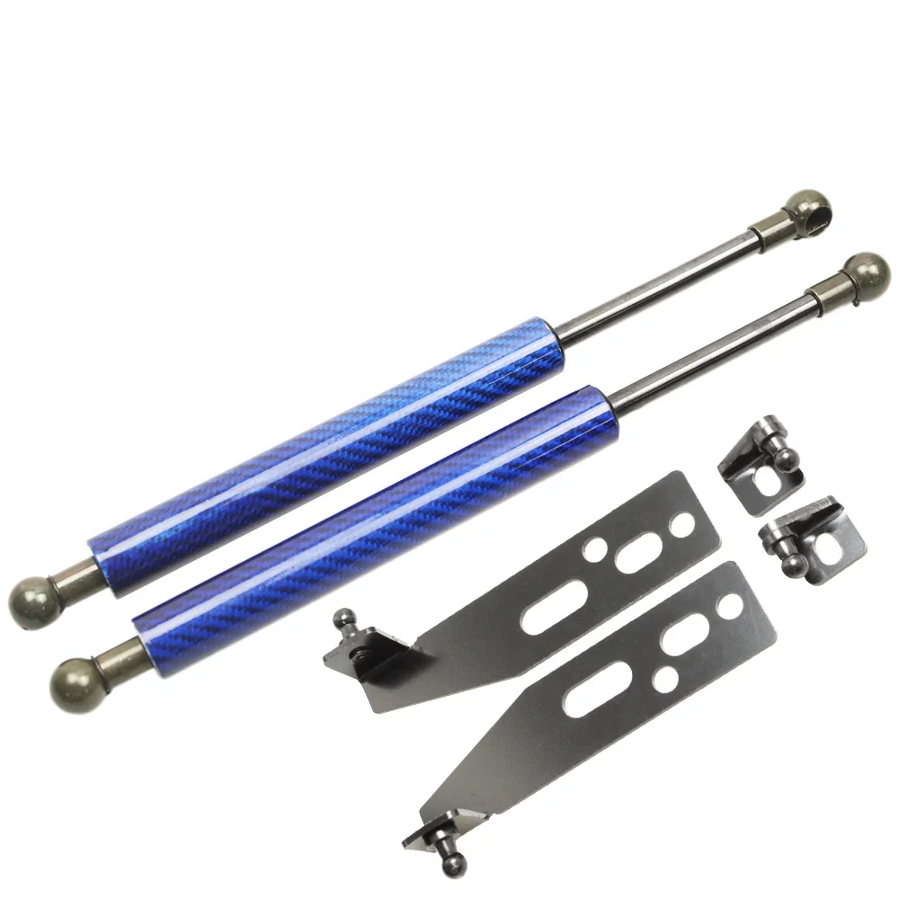 blue carbon fiber Для Toyota Yaris, echo Vitz 1999-2005 шрифт капота изменить газовые стойки подъем поддержка Амортизатор аксессуары для амортизаторов - Цвет: blue carbon fiber