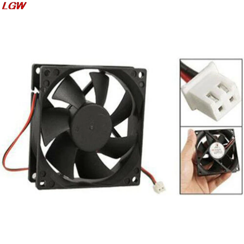 

DC 12V black 80mm square plastic cooling fan for computer PC case cooling fan