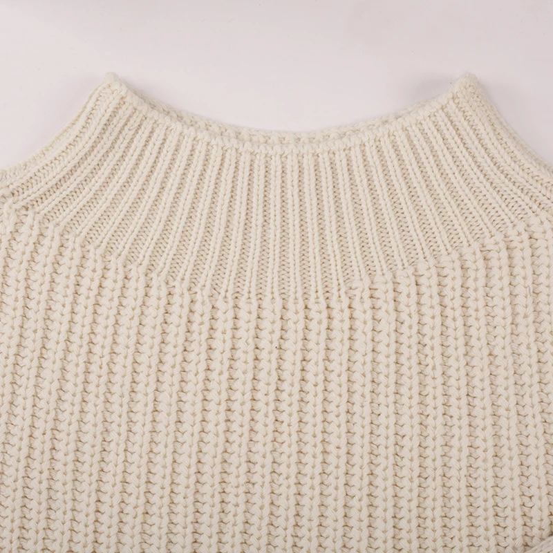Nadafair, повседневный Женский вязаный свитер, пуловер,, зимний, Одноцветный, шерсть, вязанный, больше размера d, свитер размера плюс, джемперы