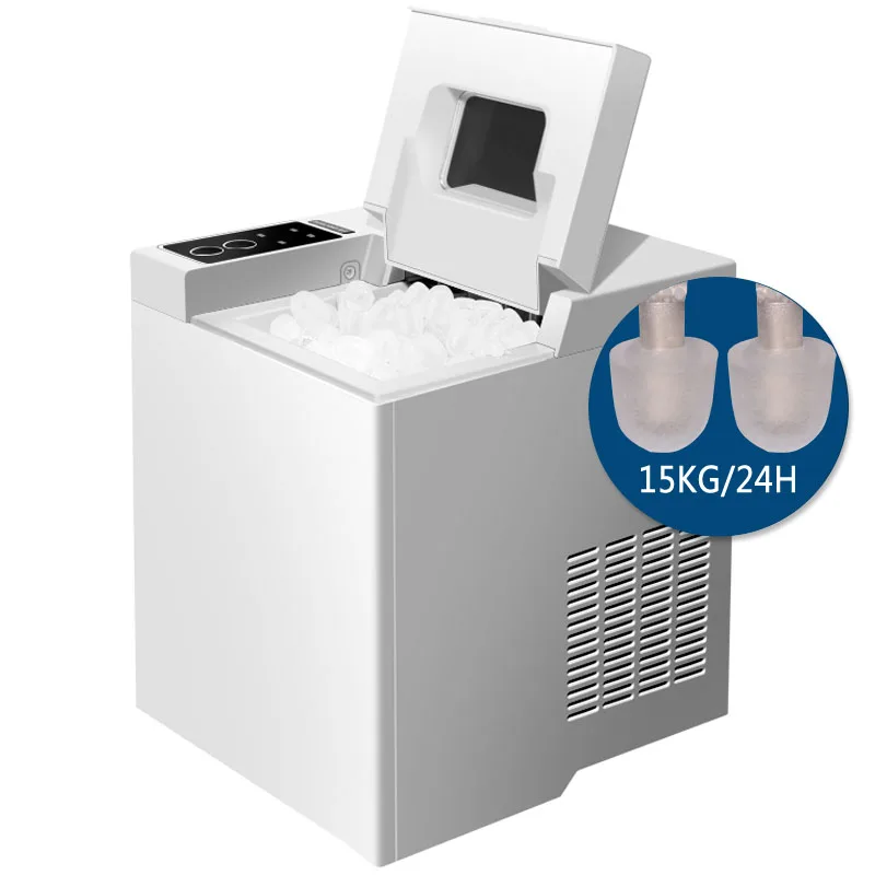 15Kg/24H Elettrico Ice Maker Bullet Cilindrico Home Ice Cube Making Machine Controsoffitto Per Commerciale Piccolo Negozio Di Tè Al Latte 220V