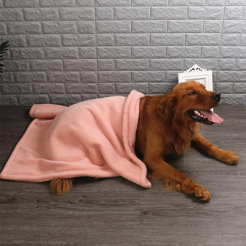 Теплое одеяло для домашних животных, утолщенное двустороннее одеяло для щенка, собака, теплая подстика для животных, кашемировый коврик для сна