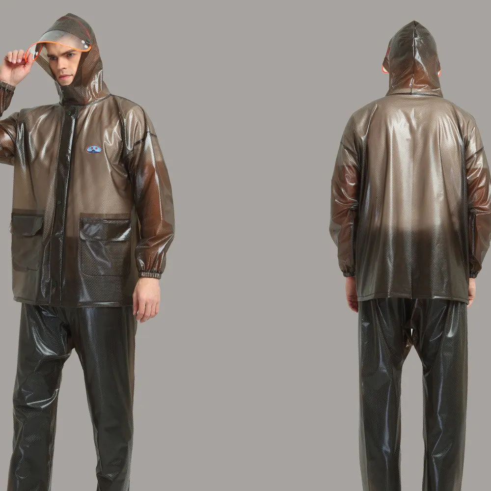 Waterproof Camping Hooded Rain Cover Fashion Women Men Nylon