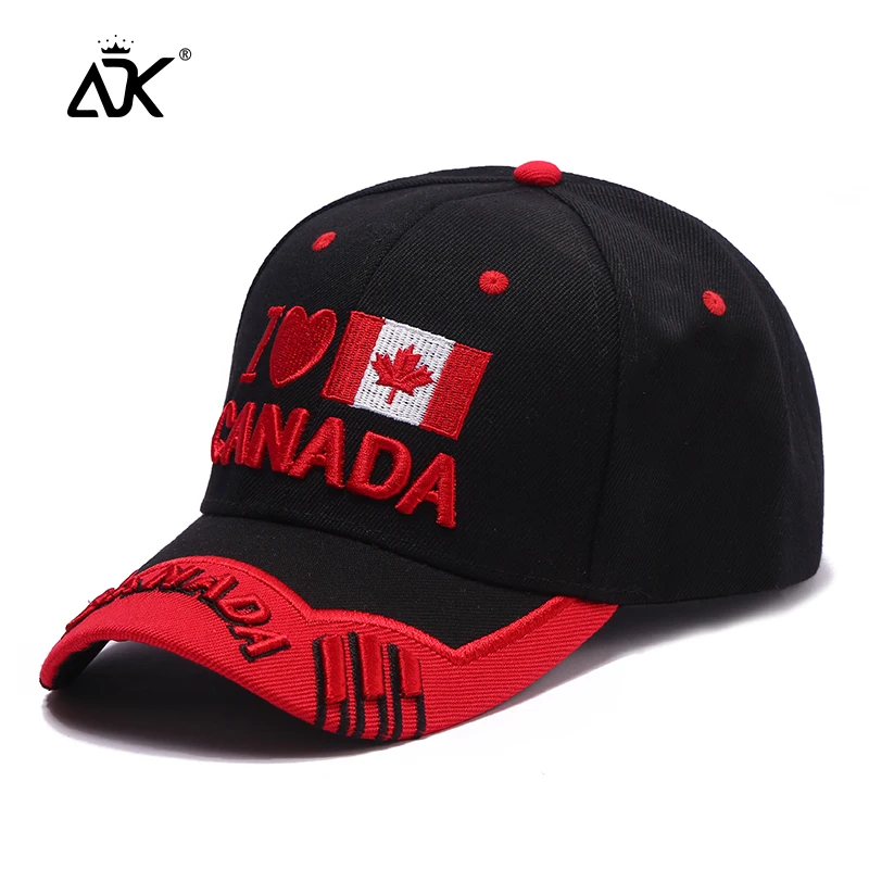 Стиль, цветная бейсболка, Повседневная хлопковая кепка в стиле хип-хоп, s канадский флаг с надписью, с вышивкой, Регулируемая Кепка s