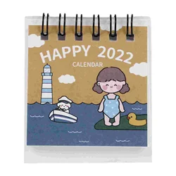Calendario mensual creativo de escritorio, 1 unidad, 2022, planificador, (colores surtidos)