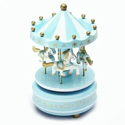 music box, round   carousel gift, Christmas, wedding, birthday, decoration, gift for girlfriend, Happy，romantic