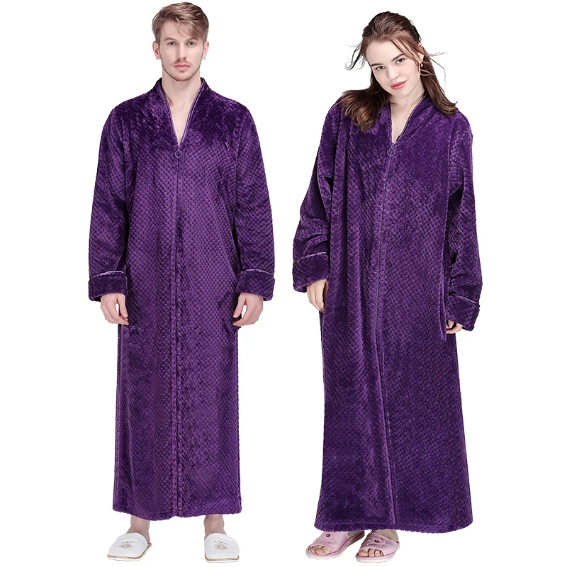 Extra long zip up dressing gown Clearance