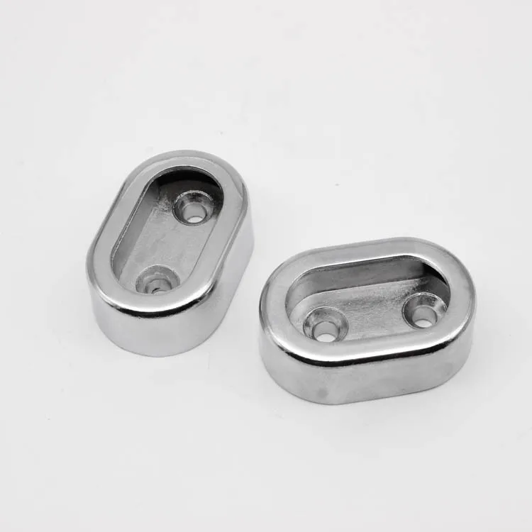 

Top Grade Thick with Rubber Gasket Clothes Holder Closet Rod for Hanging Clothes Holder yi diantong Flange Tube Socket Zinc Allo