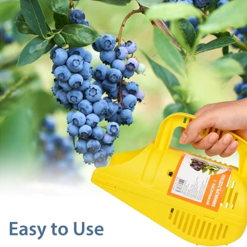 Super Practical Yellow Picker Plastic Comb-shaped Blueberry Rake for Harvesting Fruits Picking Tools Farm Supplies