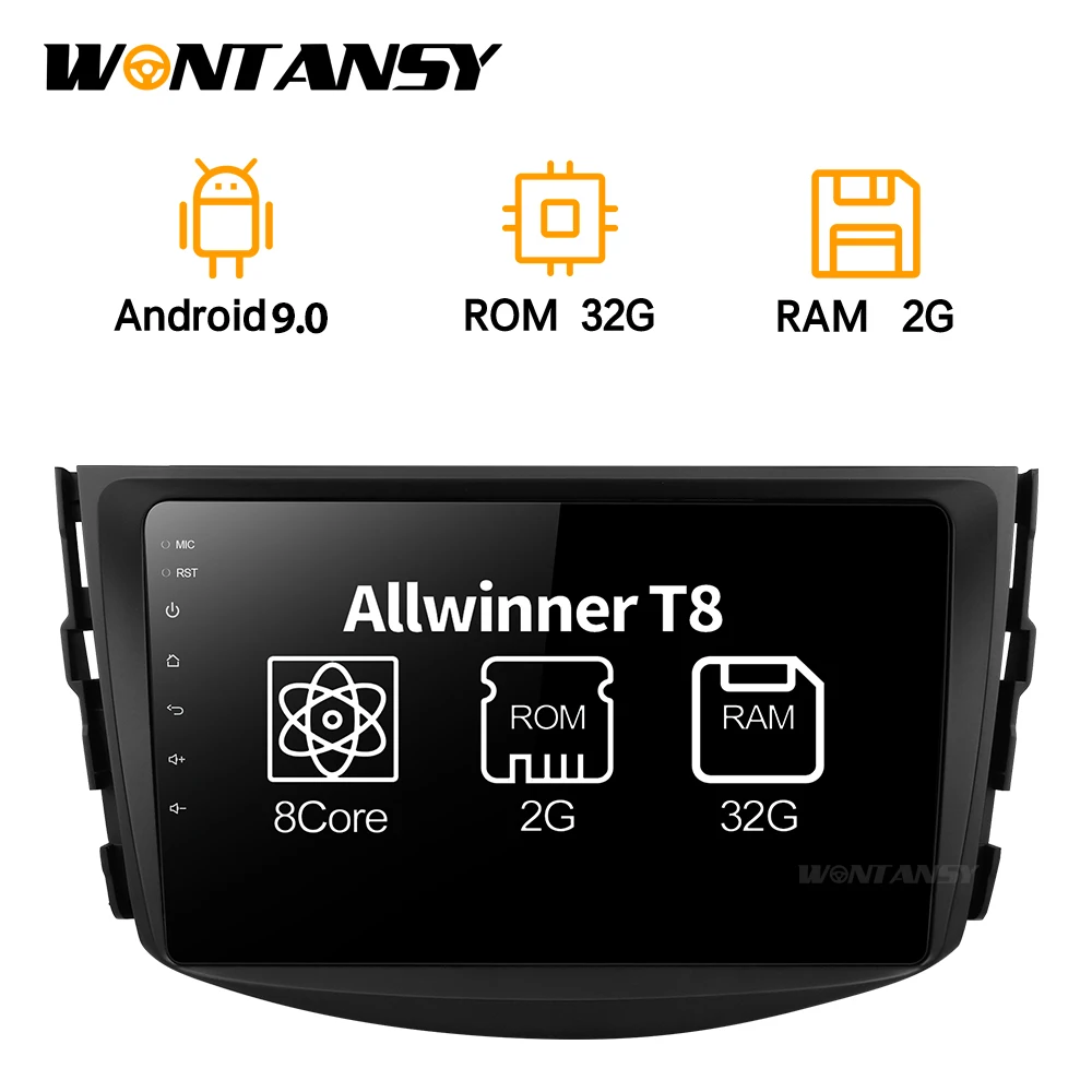 

Car DVD Player for toyota rav4 2007 2008 2009 2010 2011 Car GPS 8-core Android 9.0 Navigation Multimedia Radio Bluetooth