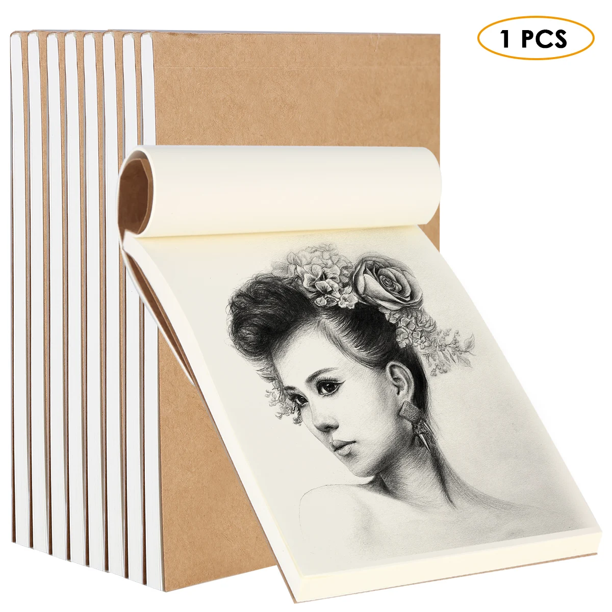 80 листов заготовка Flipbook 1pc пустой флипбуки рисования этюдник из крафт бумаги для