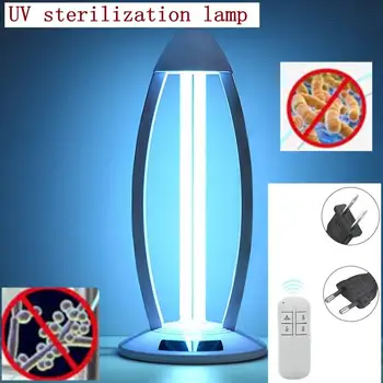 

US/EU Desktop UV Ozone Sterilization Lamp Remote Control 3-Gears Timing UVC Ultraviolet Disinfection Light Germicidal Lamp