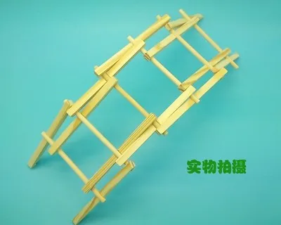 

DIY Science And Technology Small Production Bally Arch Bridge Small Invention Steel Wire Bridge Model Assembled Primary Science