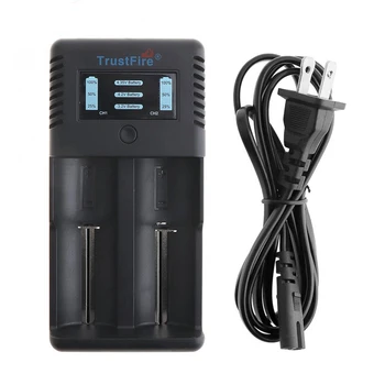 

TrustFire TR-019 Intelligent Fast Battery Charger 2 Slots Charger Li-ion For 18650/26650/25500/21700 / 20700/14500 EU US Plug