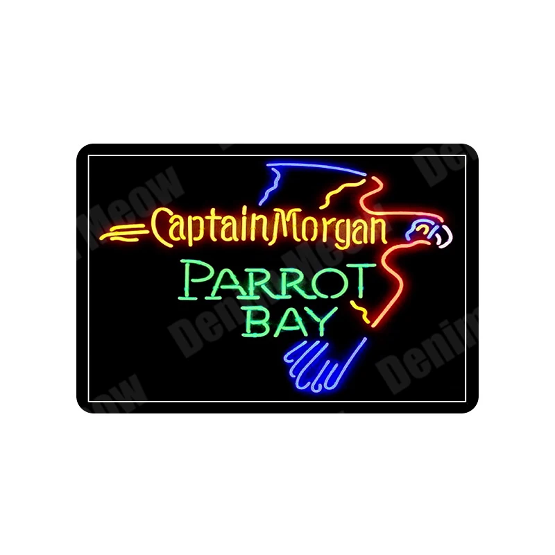 Винтажная металлическая табличка для боулинга Parrot Bay жестяная вывеска бара паба
