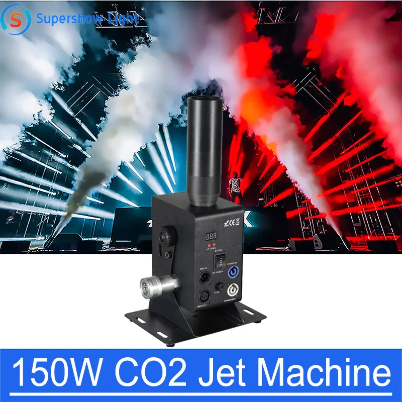 DJ дымовой эффект однотрубный Dmx512 CO2 Jet Cannon co2 Cryo дымовая машина Shoot 6-8m up Co2 для сцены