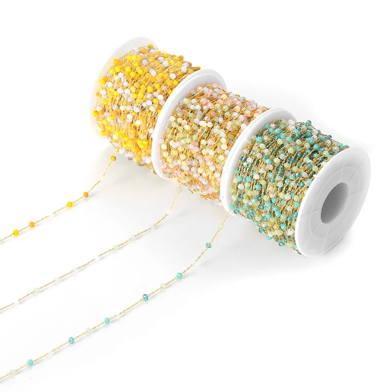 

Jewelry Making Chains Colors Beads Chains 0.3cm for Neckalce Bracelet Anklet Fine DIY Jewelry Making Finding Supplies Wholesale