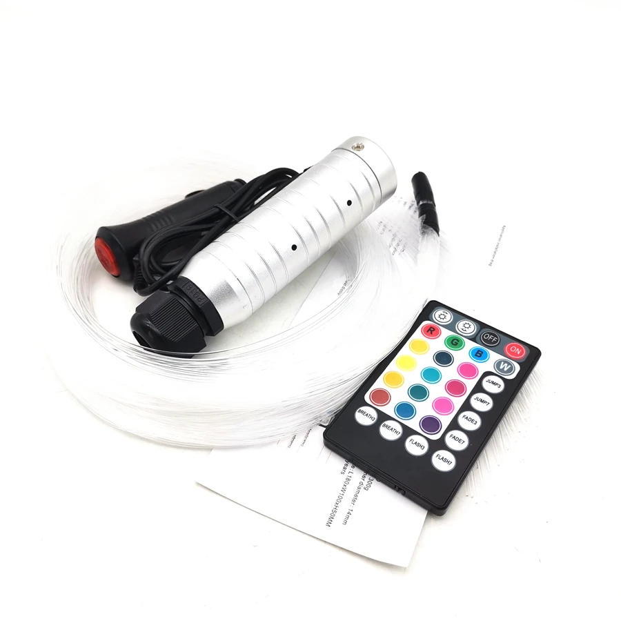 Kit Di Luci Per Atmosfera A Soffitto A Stella Per Interni A Stella Con Motore A Fibra Ottica A Led Rgb Da 6W