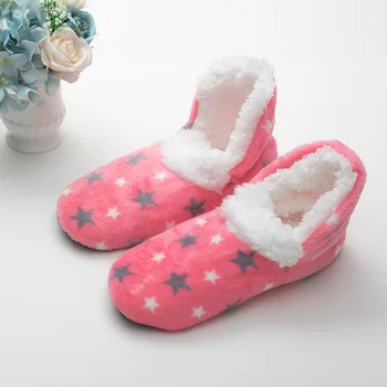 

Helisopus Women Floor Socks New Indoor Slippers Star Pattern Thicken Warm Anti Slip Socks Winter Thermal Socks Christmas Gift