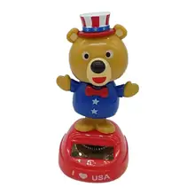 Игрушки на солнечных батареях, украшения для автомобиля, украшения, украшения для кивков, милые Мультяшные забавные автомобильные приборные панели, декор для авто, детские игрушки, подарок