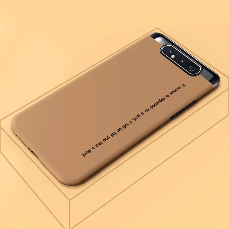 

ADKO Fashionable Ultra Slim Matte Back Hard PC Back Case For Samsung A70 Soft Touch Thin Colorful Phone Cover For Samsung A80