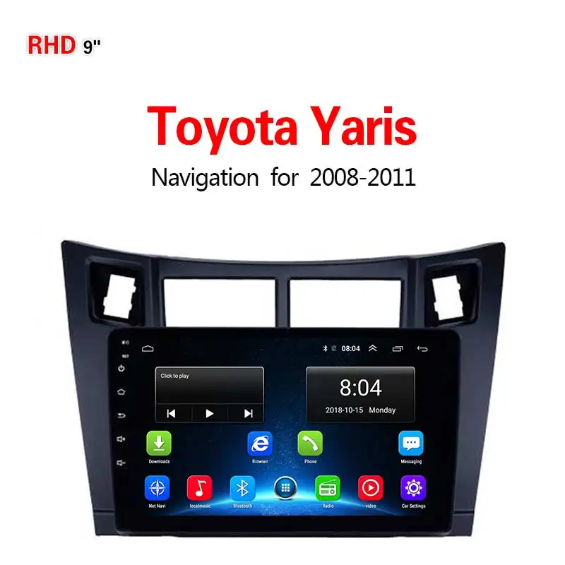 Lionet gps навигация для автомобиля Toyota Yaris 2008-2011 9 дюймов RT1070X - Размер экрана, дюймов: 4G2G32G