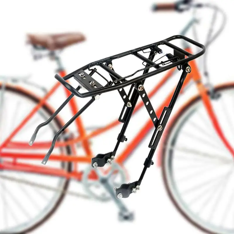 Porte-bagages Arrière Vélo Pliable - 20 Pouces, Frein Disque - Noir